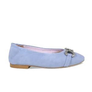 Lydia: Sky Blue Suede