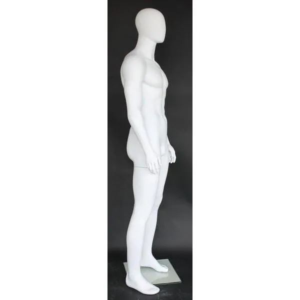 Male Egghead Mannequin MM-SFM69E-WT