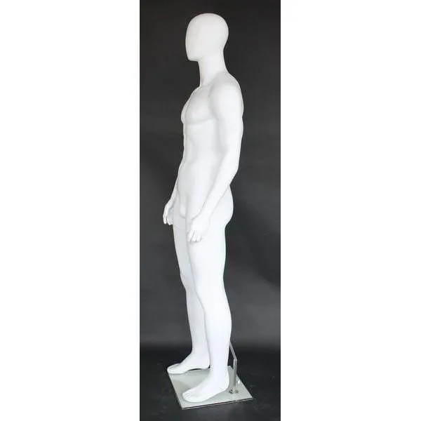 Male Egghead Mannequin MM-SFM69E-WT