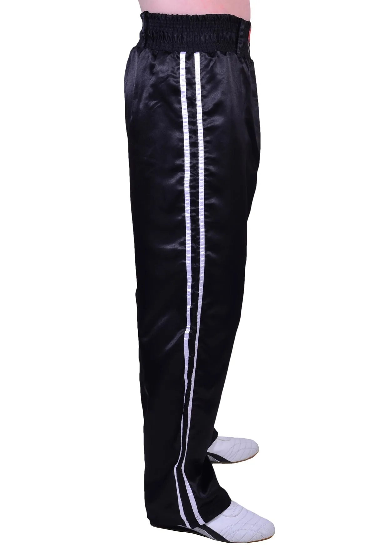 MAR-089A | Full Contact Black White Kickboxing & Freestyle Trousers