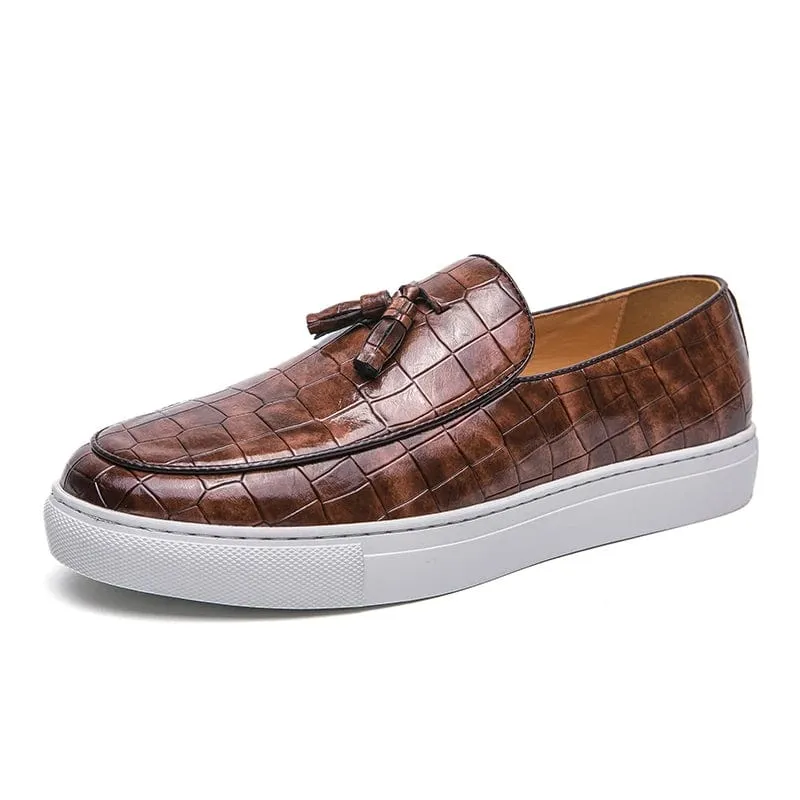 Men’s Casual Tassel Loafers – Comfortable Luxury Leather Shoes & Sports-Inspired Footwear