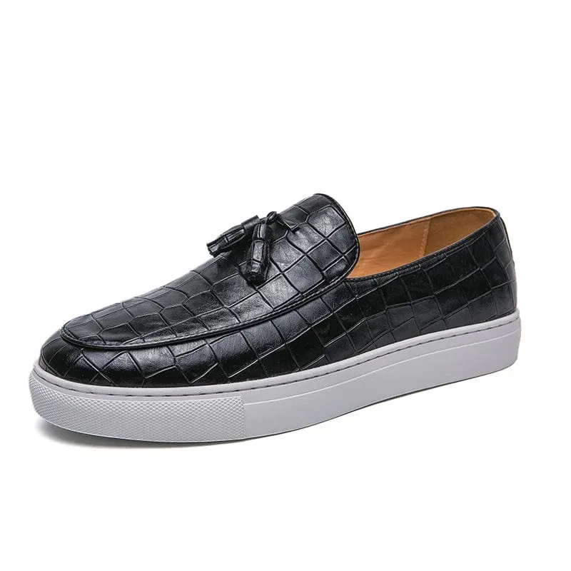 Men’s Casual Tassel Loafers – Comfortable Luxury Leather Shoes & Sports-Inspired Footwear