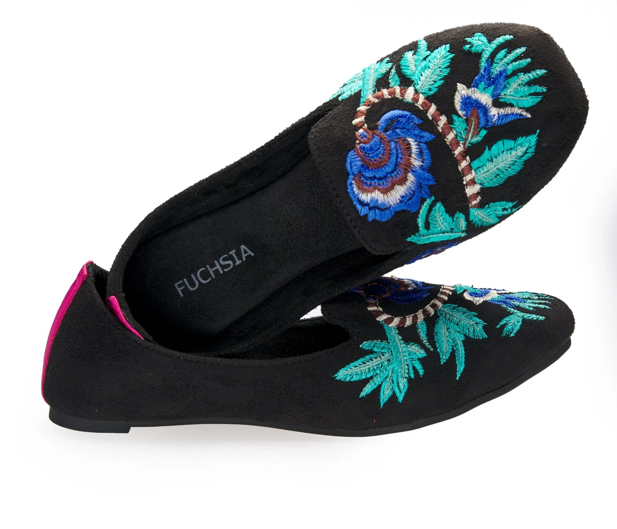 Midnight Blossom Loafers