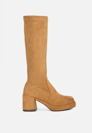 Morpin Stretch Suede Calf Boots