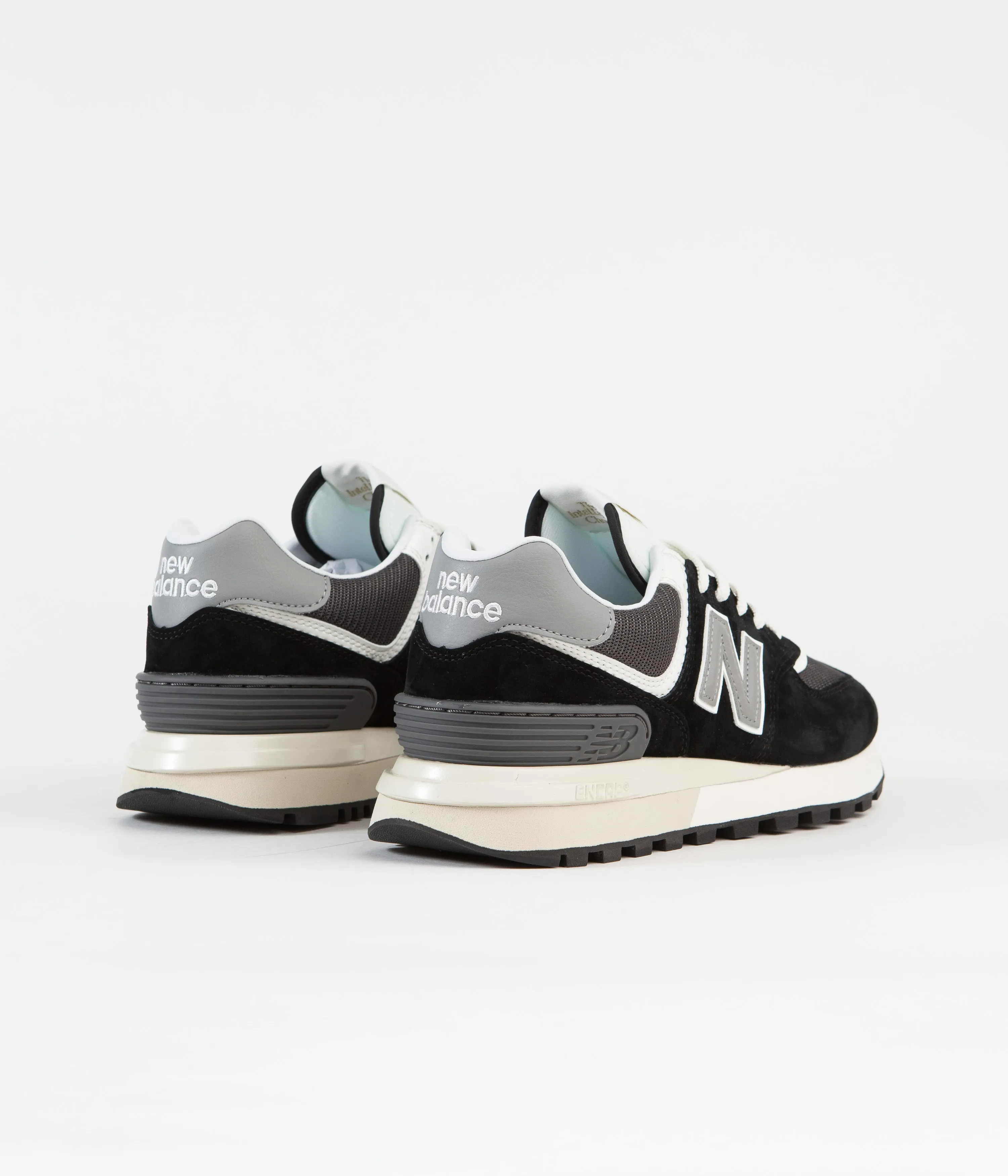 New Balance 574 Shoes - Black / Grey / White