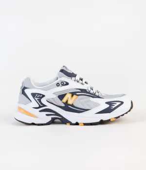 New Balance 725 Shoes - White / Navy / Yellow