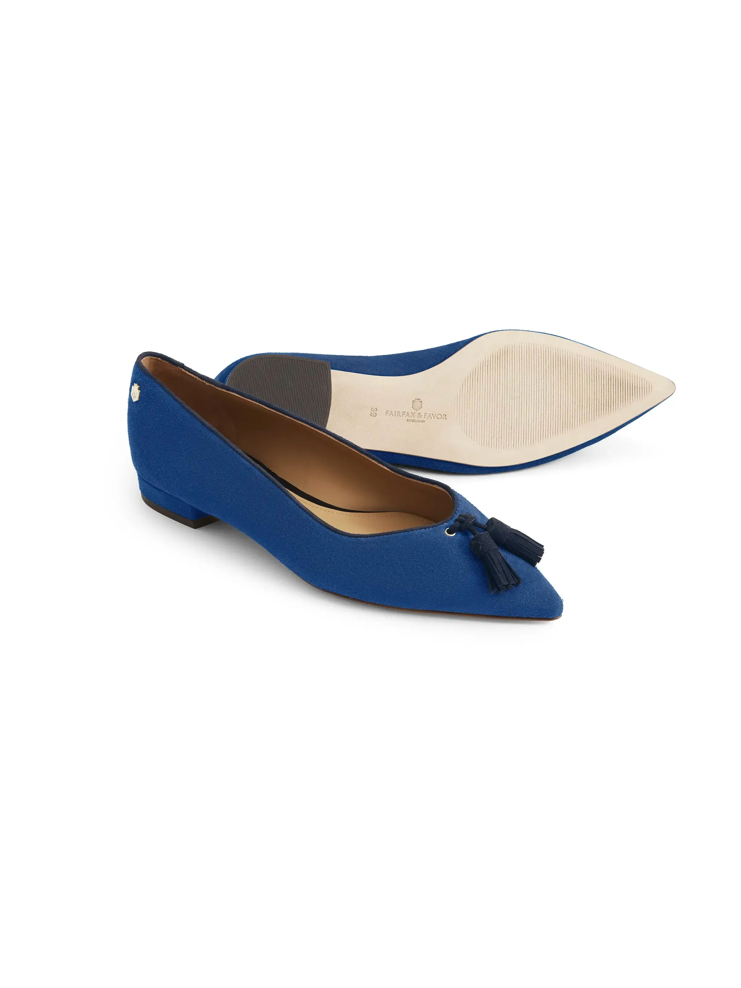 Newbury Pump - Porto Blue & Navy Suede