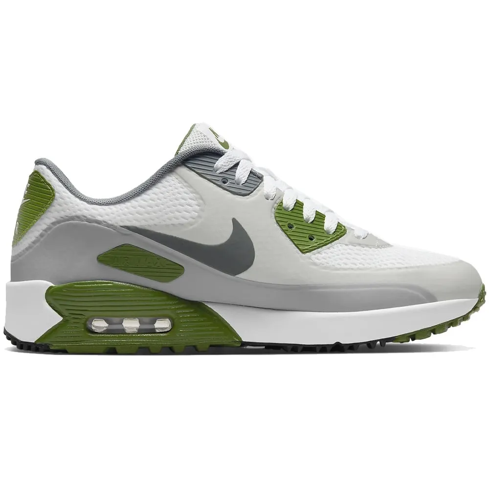 Nike Air Max 90G Spikeless Shoes - White/Light Smoke Grey/Grey Fog/Smoke Grey