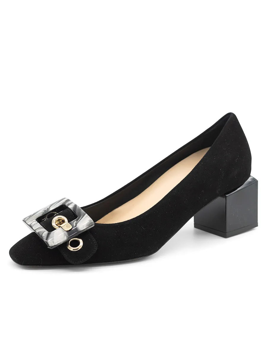 Nuri Block Heeled Pump