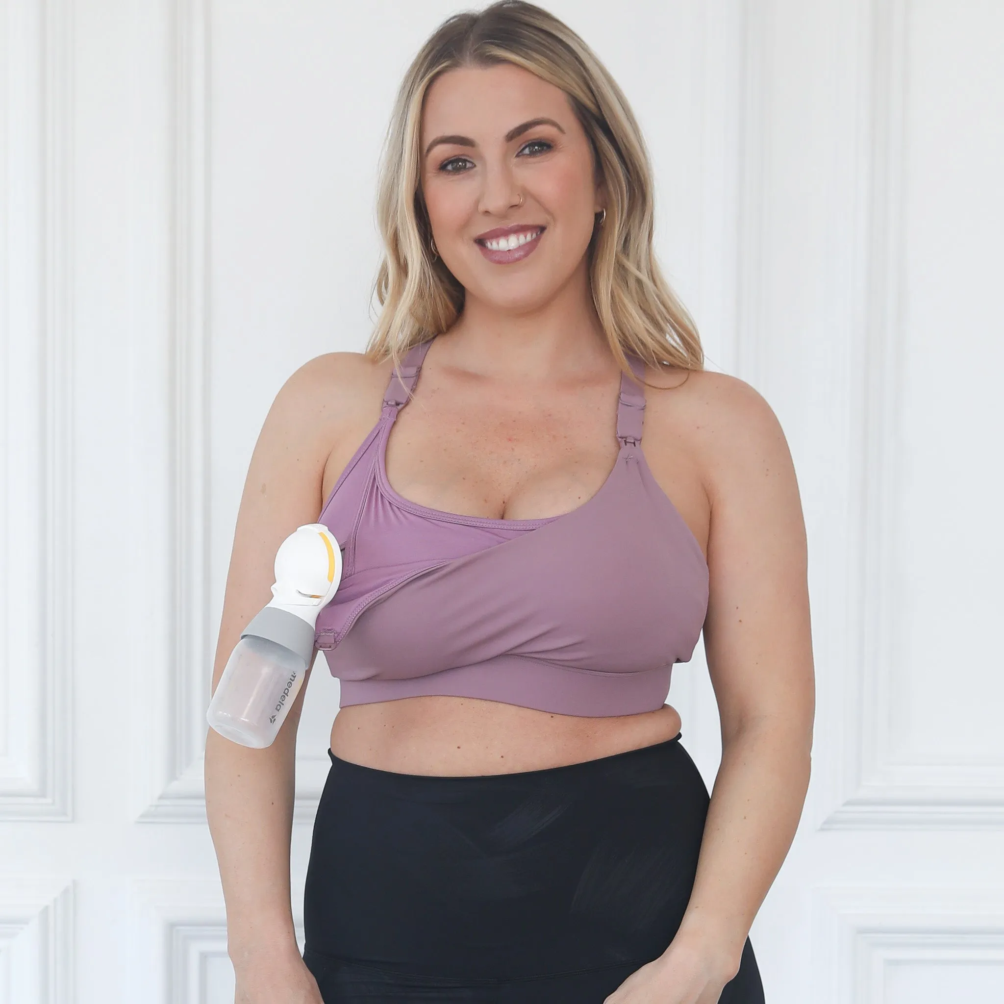 Océane - Exclusive Hands Free Pumping Sports Bra (Lavender Smoke)