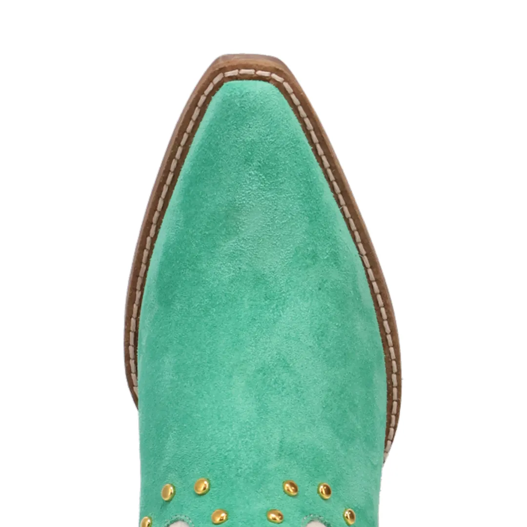 Online Exclusive | Dingo | Rodeo Queen Suede Leather Bootie in Green ** PREORDER