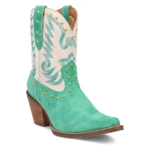 Online Exclusive | Dingo | Rodeo Queen Suede Leather Bootie in Green ** PREORDER