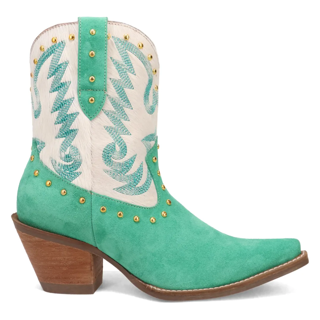 Online Exclusive | Dingo | Rodeo Queen Suede Leather Bootie in Green ** PREORDER