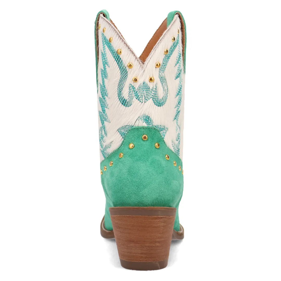 Online Exclusive | Dingo | Rodeo Queen Suede Leather Bootie in Green ** PREORDER