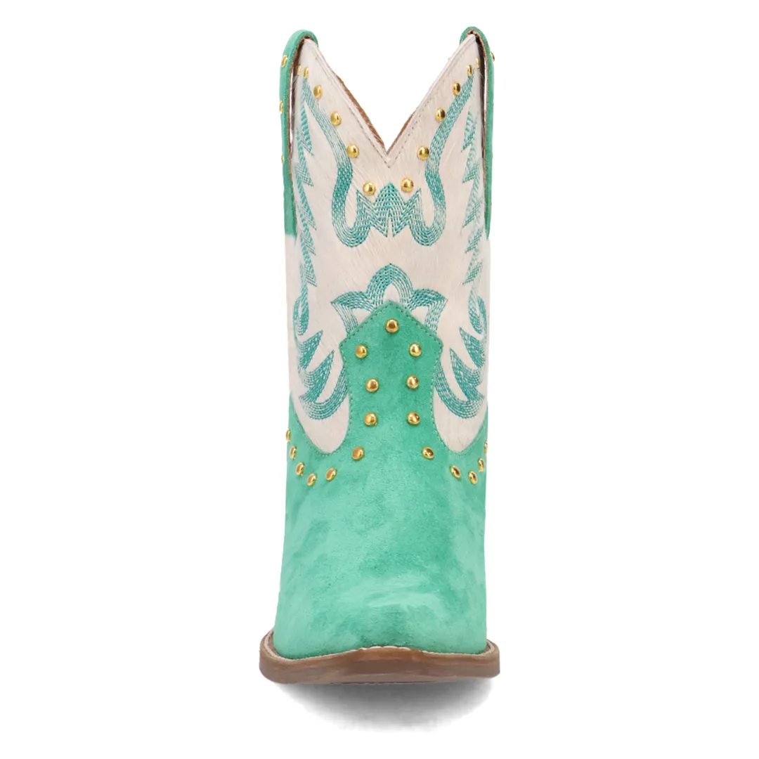 Online Exclusive | Dingo | Rodeo Queen Suede Leather Bootie in Green ** PREORDER