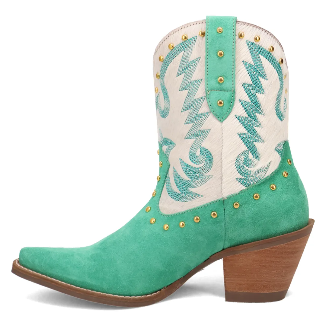 Online Exclusive | Dingo | Rodeo Queen Suede Leather Bootie in Green ** PREORDER