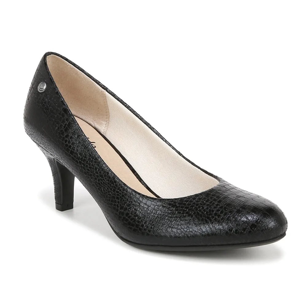 Parigi Croc Round Toe Pumps