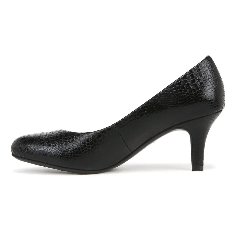 Parigi Croc Round Toe Pumps