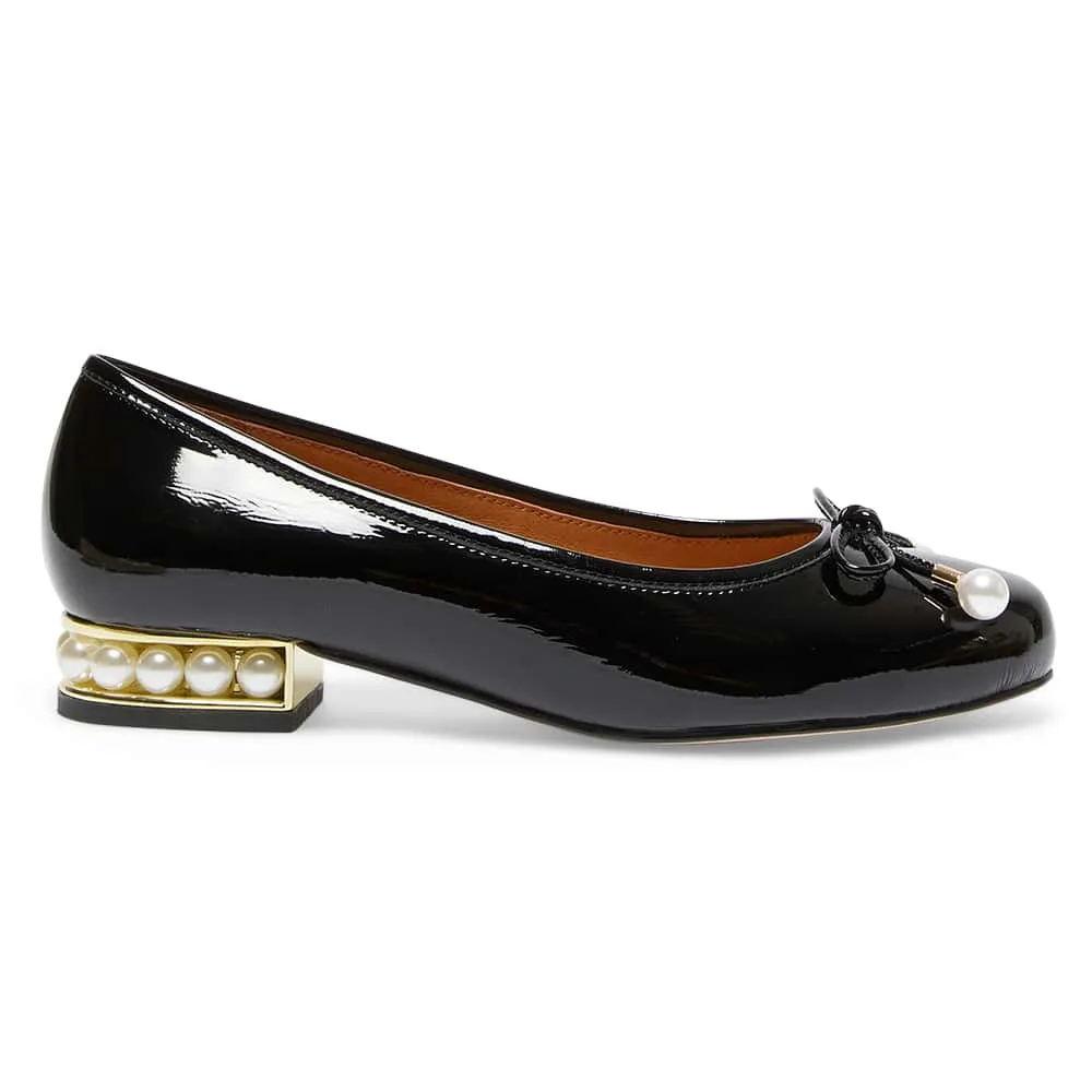 Paris Flat in Black Patent