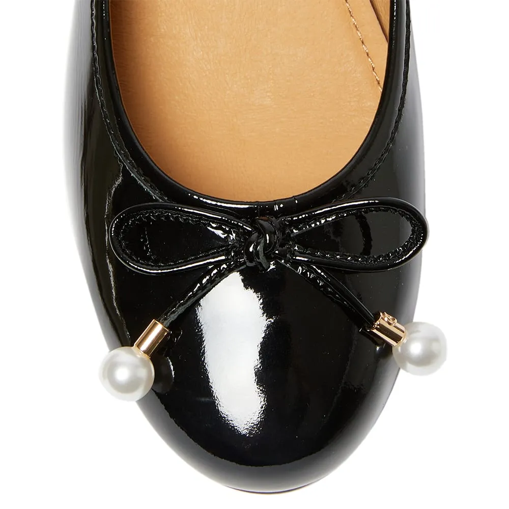 Paris Flat in Black Patent