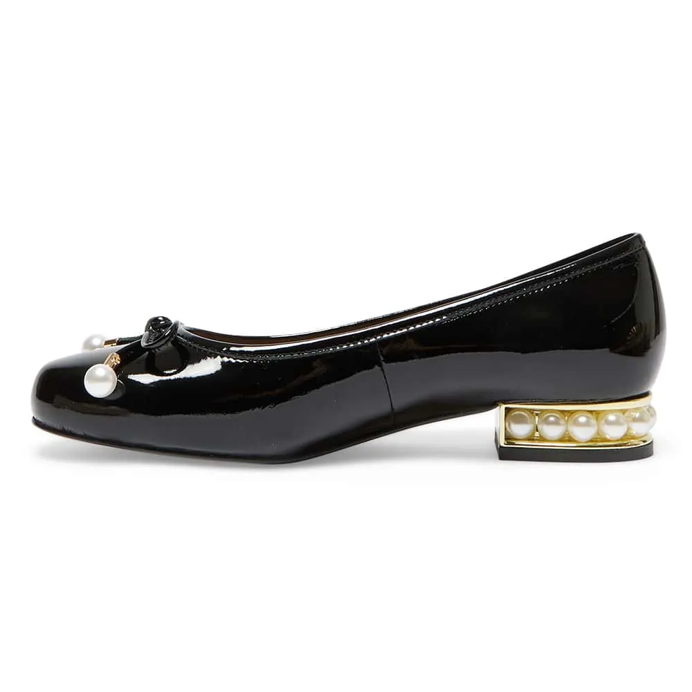 Paris Flat in Black Patent