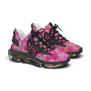 Pink floral Women's Mesh Sneakers