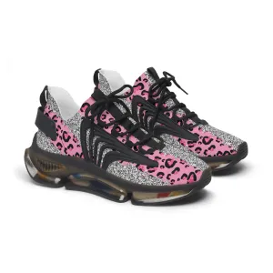 Pink Leopard Women's Mesh Sneakers