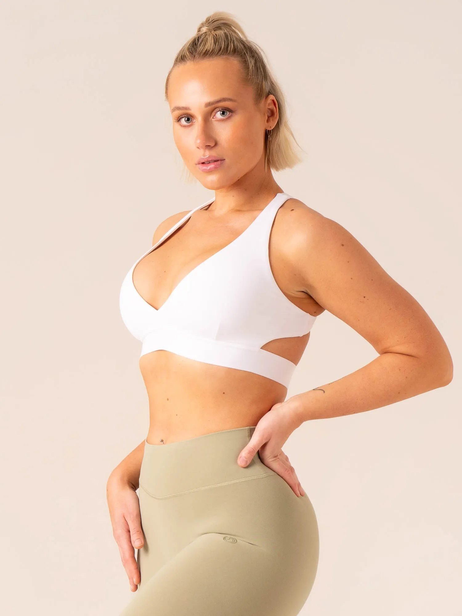 Prime Sports Bra - White