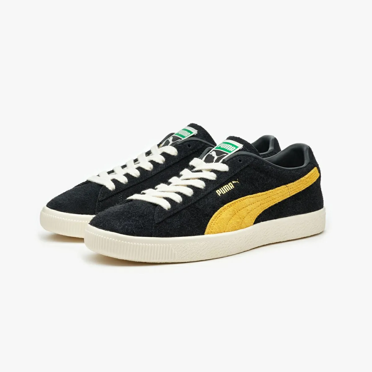 PUMA SUEDE VTG HAIRY SUEDE BLACK/MUSTARD SEED -KICKS LAB. EXCLUSIVE-