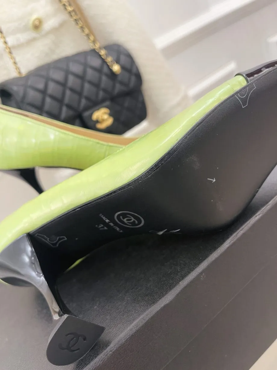 Pumps Green For Women 3.5in/9cm