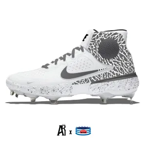 "Gray Elephant" Nike Alpha Huarache Elite 3 Mid Cleats