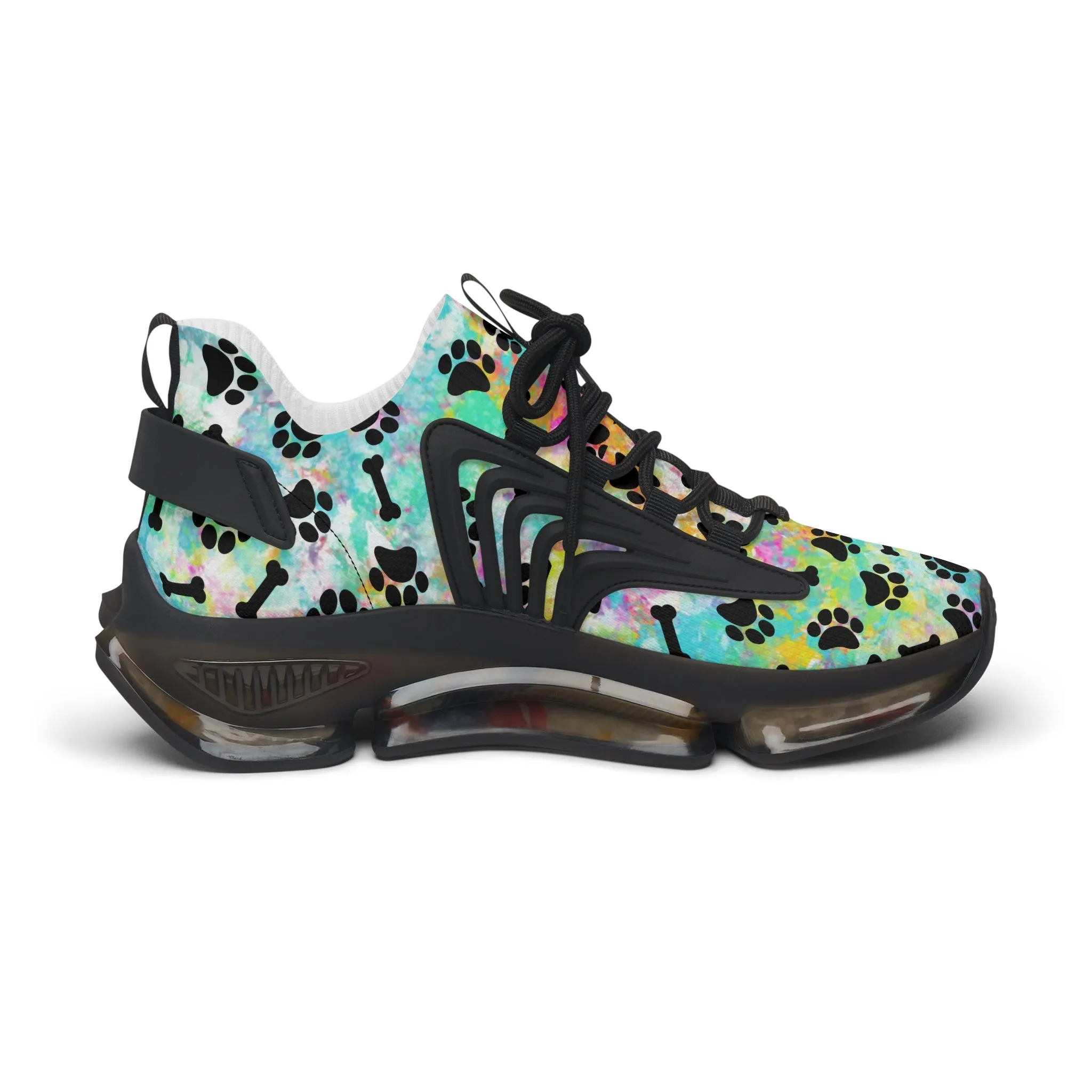 Rainbow Paw & Bones Women's Mesh Sneakers