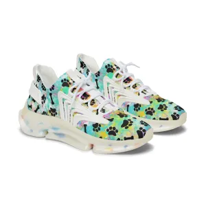 Rainbow Paw & Bones Women's Mesh Sneakers