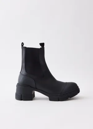 Recycled Rubber Heeled City Boots