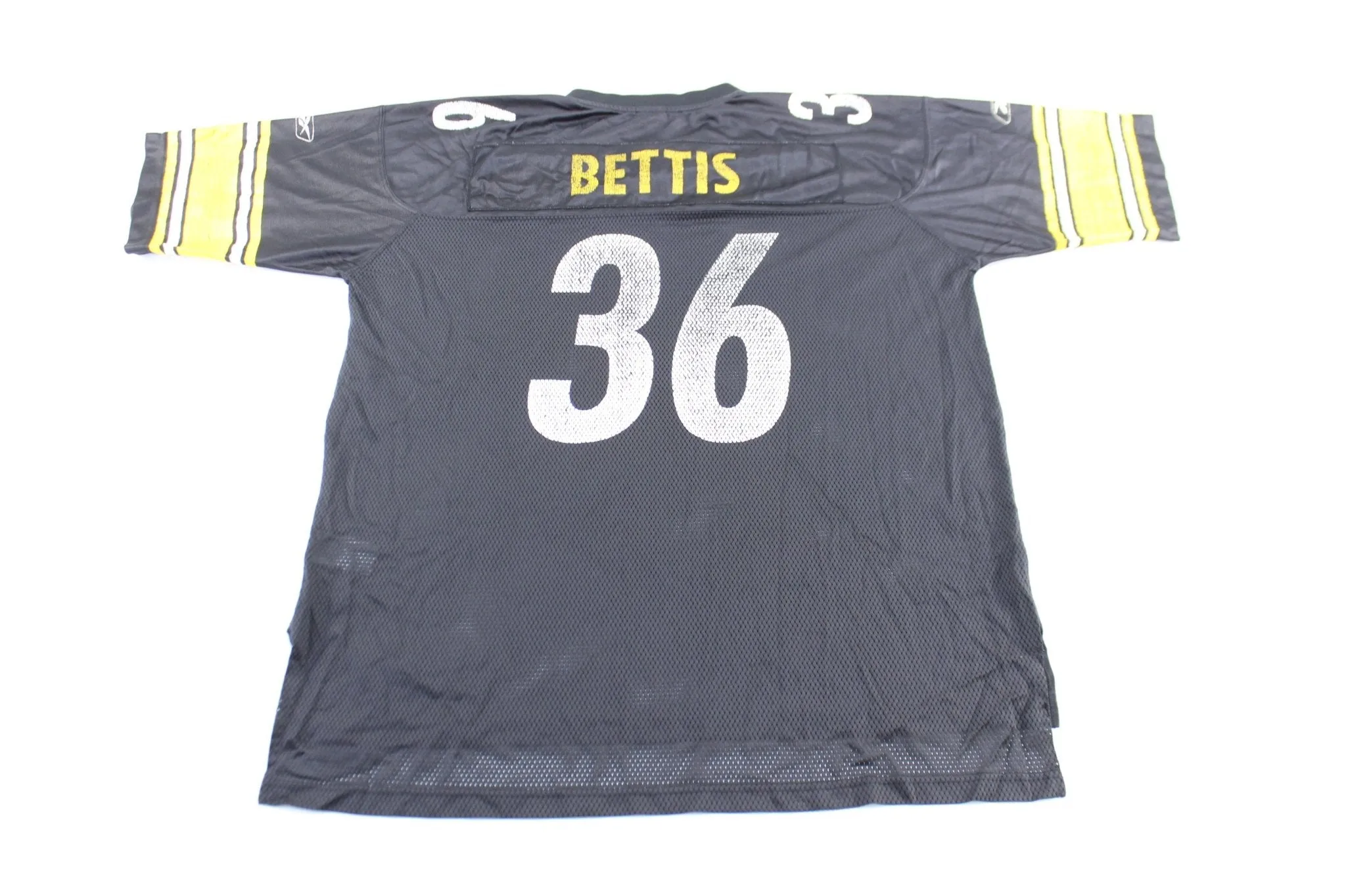 Reebok Logo Pittsburgh Steelers Jerome Bettis Football Jersey