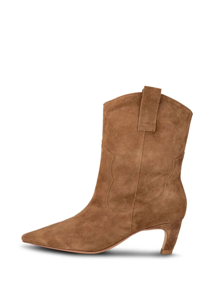 Shoe The Bear Dicte Heeled Western Boots Caramel