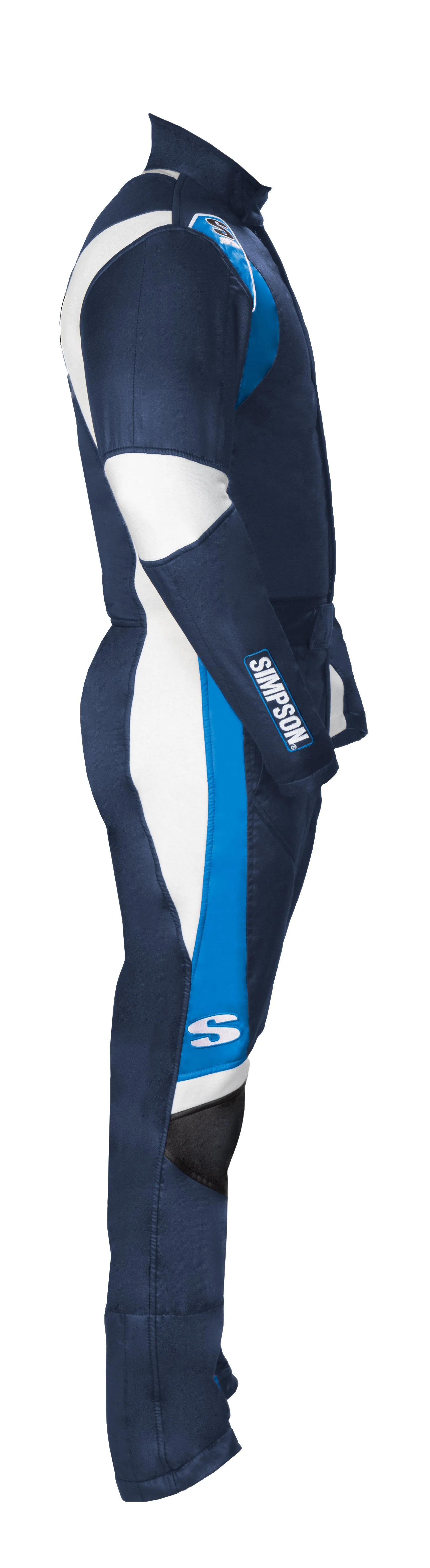 Simpson Supercoil Racing Suit - Navy/Bush Blue/White