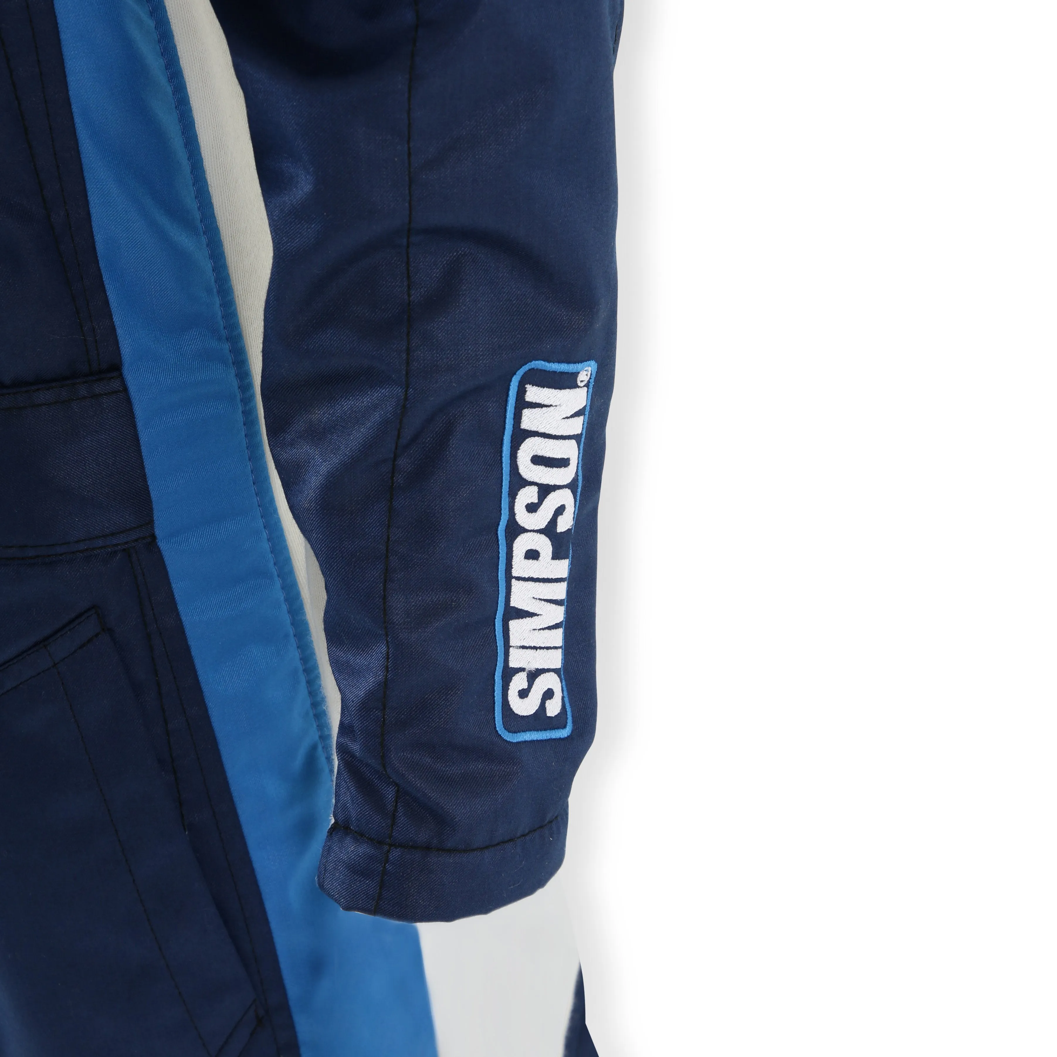 Simpson Supercoil Racing Suit - Navy/Bush Blue/White