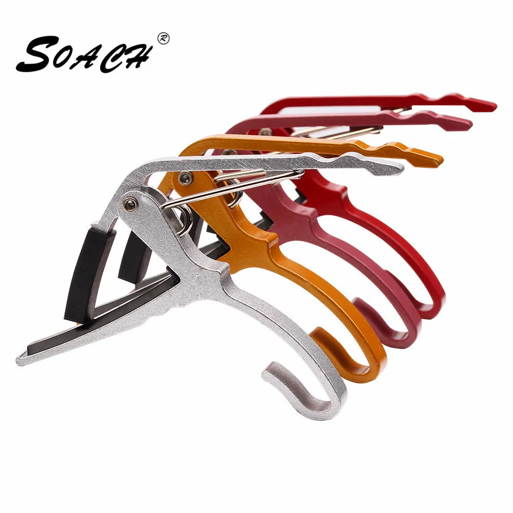 SOACH 2017 new Ukulele ukulele guitar  Acoustic Tune Quick Change Trigger Guitar Capo Key Clamp colors metal capo