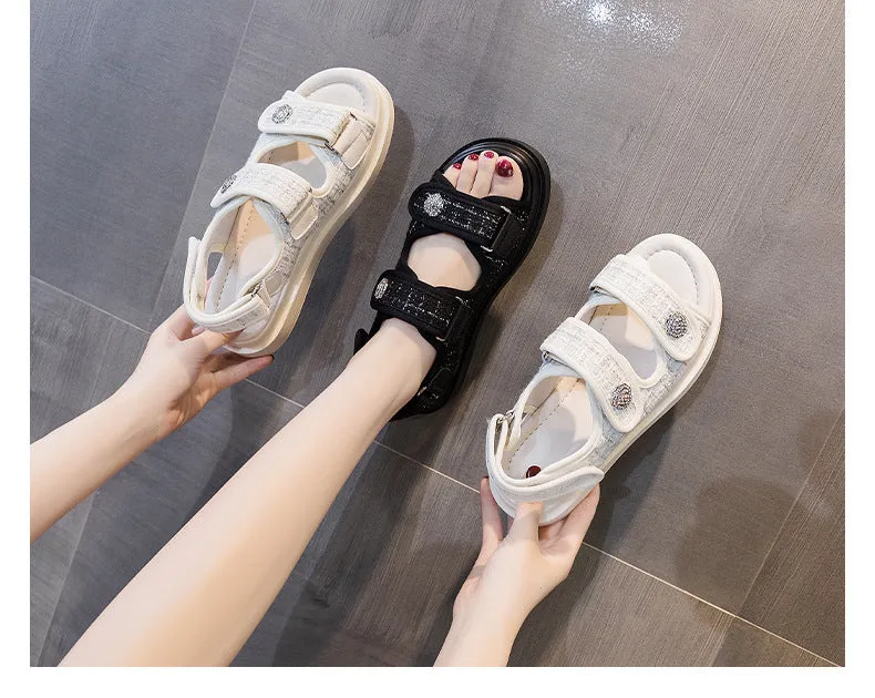 Sports daddy Sandals Casual Flat All-match Ins Tide Platform Shoes