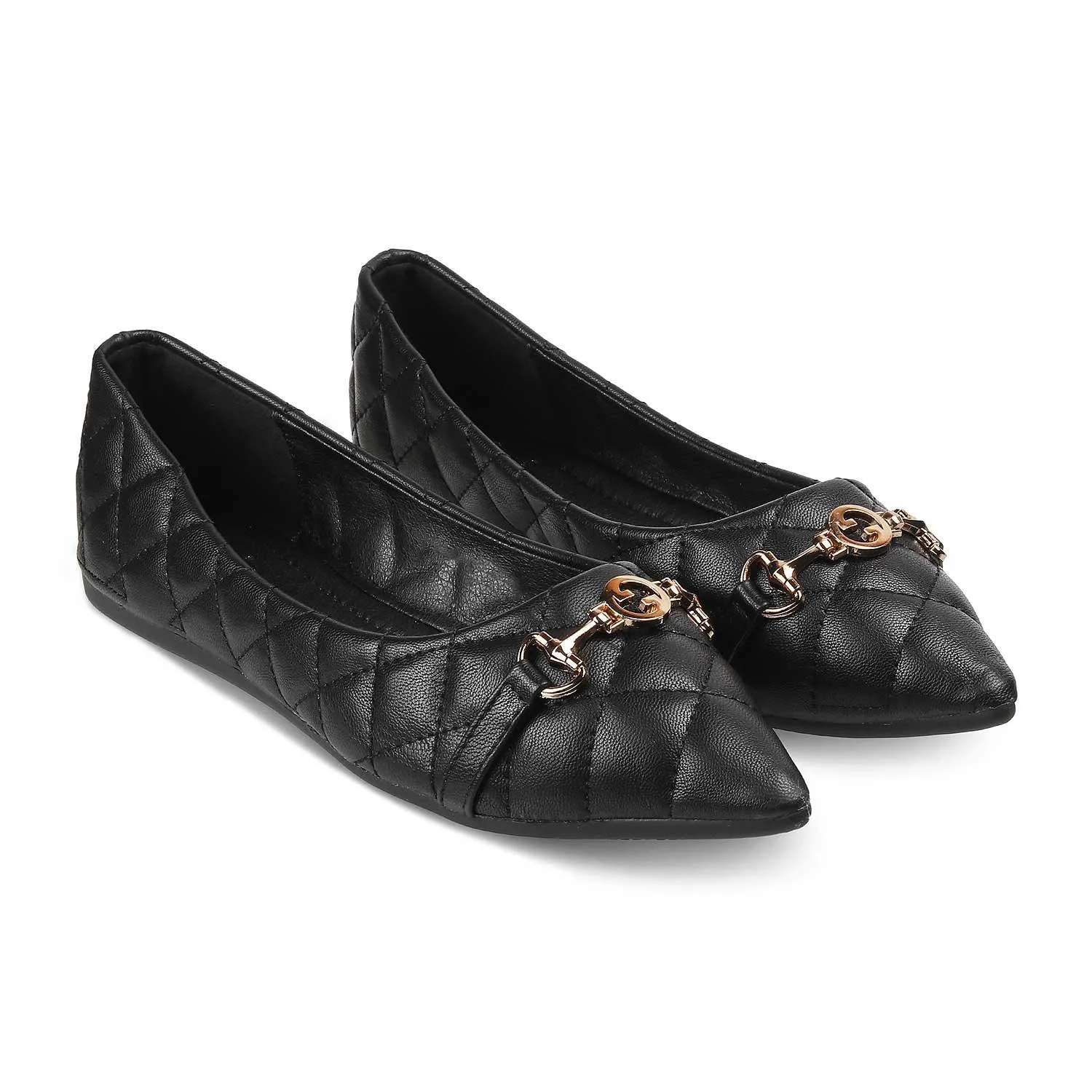 The Delta Black Women's Dress Ballerinas Flats