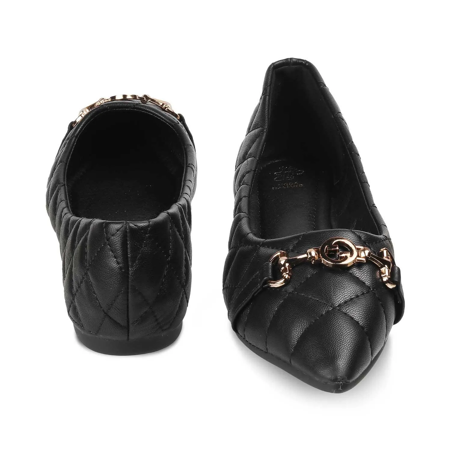 The Delta Black Women's Dress Ballerinas Flats