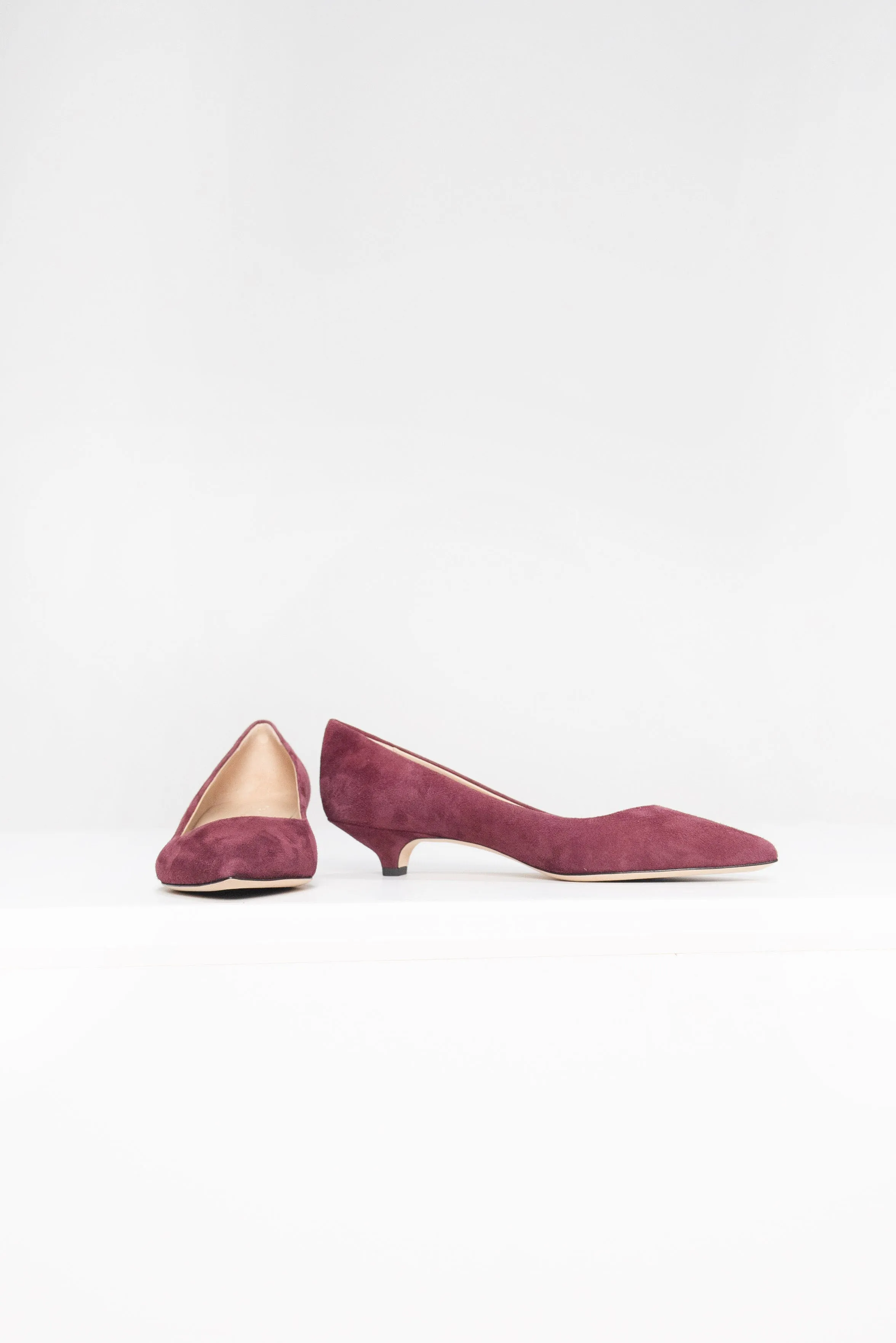 The Kitty Point, Maroon Suede