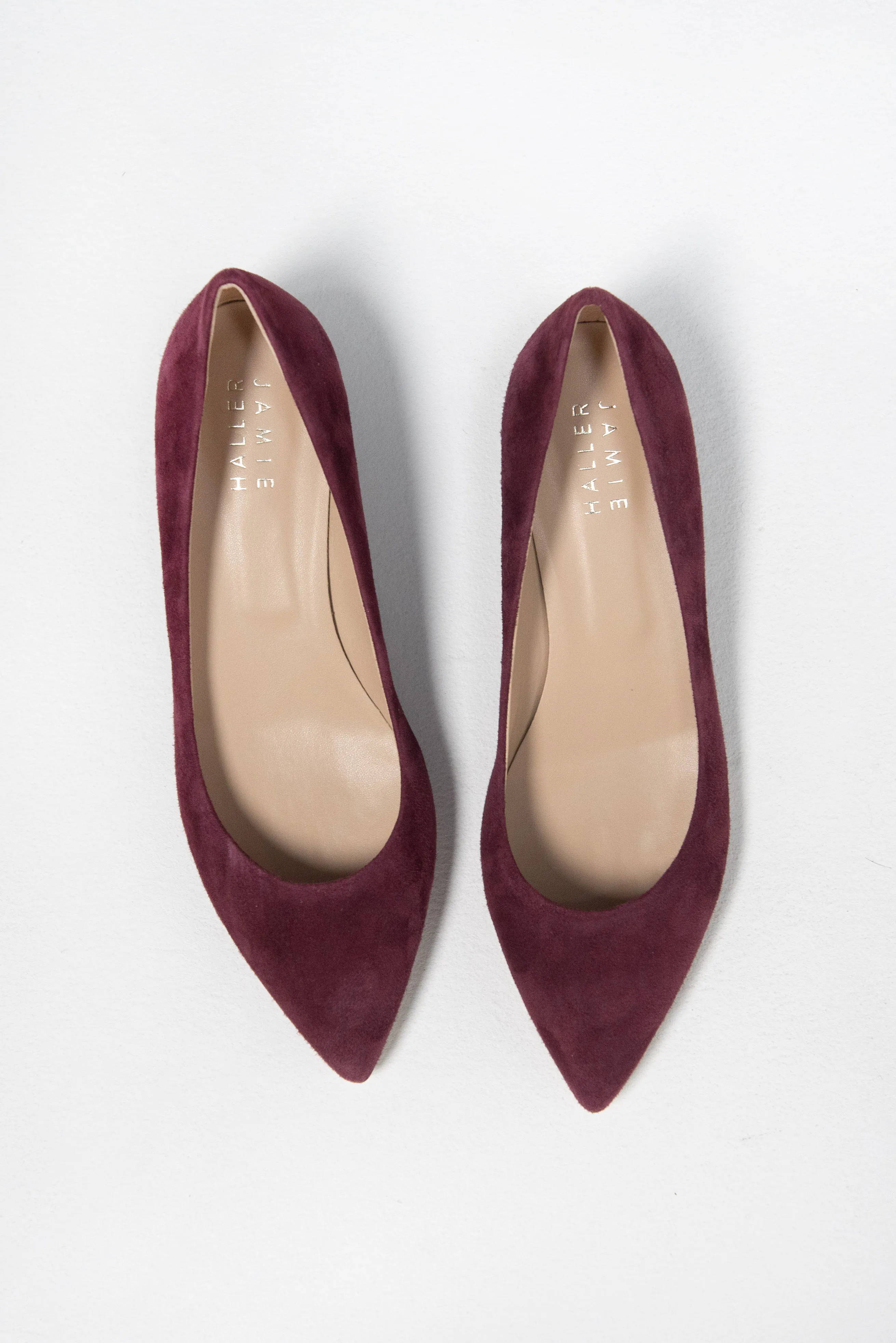 The Kitty Point, Maroon Suede