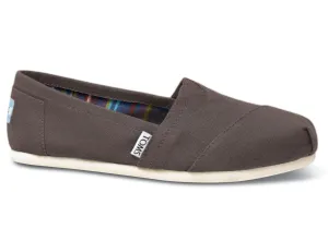 TOMS Classic Canvas Ash Grey 5.5 Women's Shoes