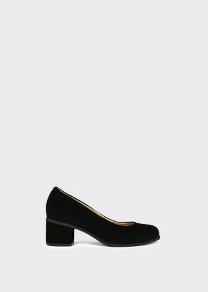 Town Pump Suede Shoes Black