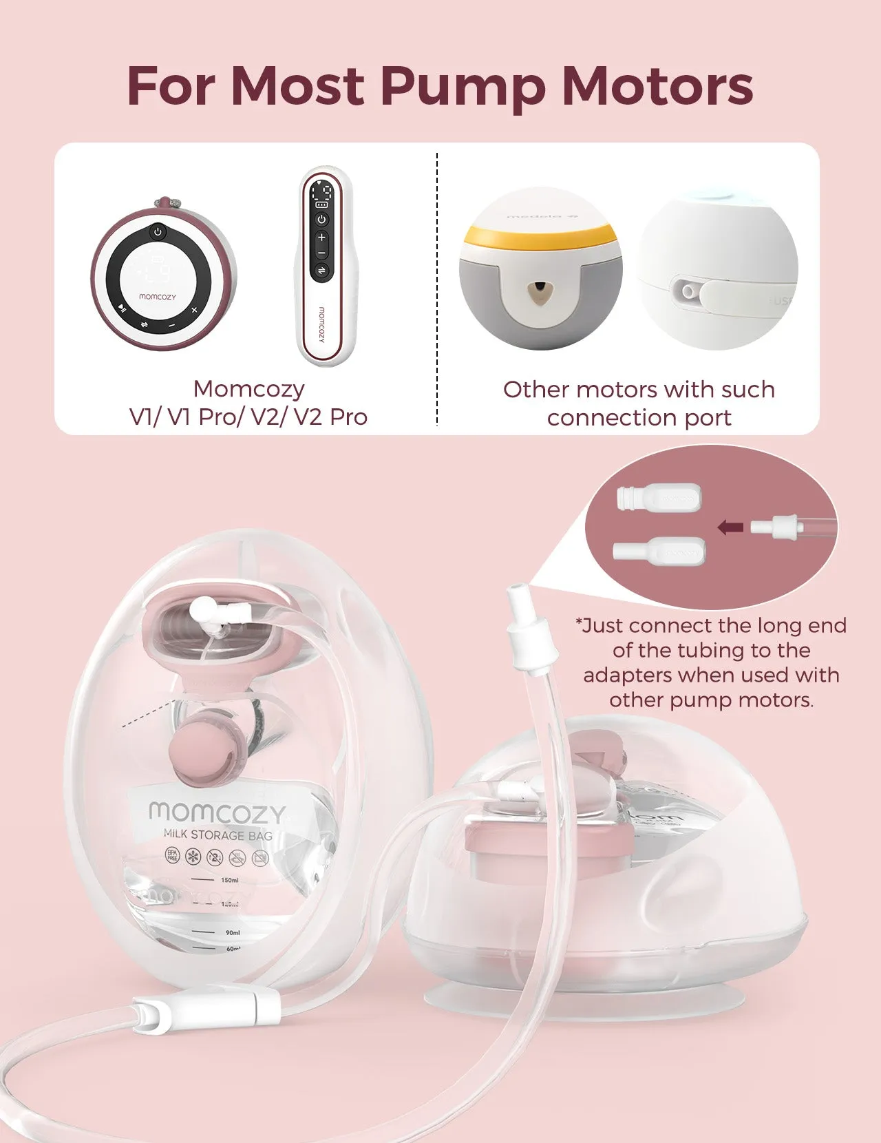 V1/V2 Hands-Free Breast Pump Replacement Parts