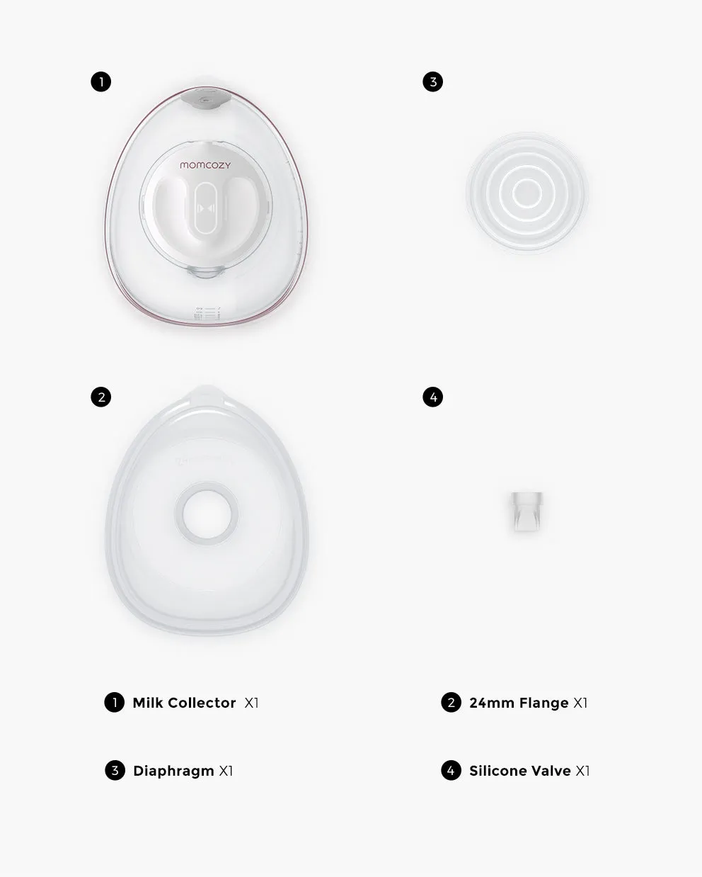 V1/V2 Hands-Free Breast Pump Replacement Parts