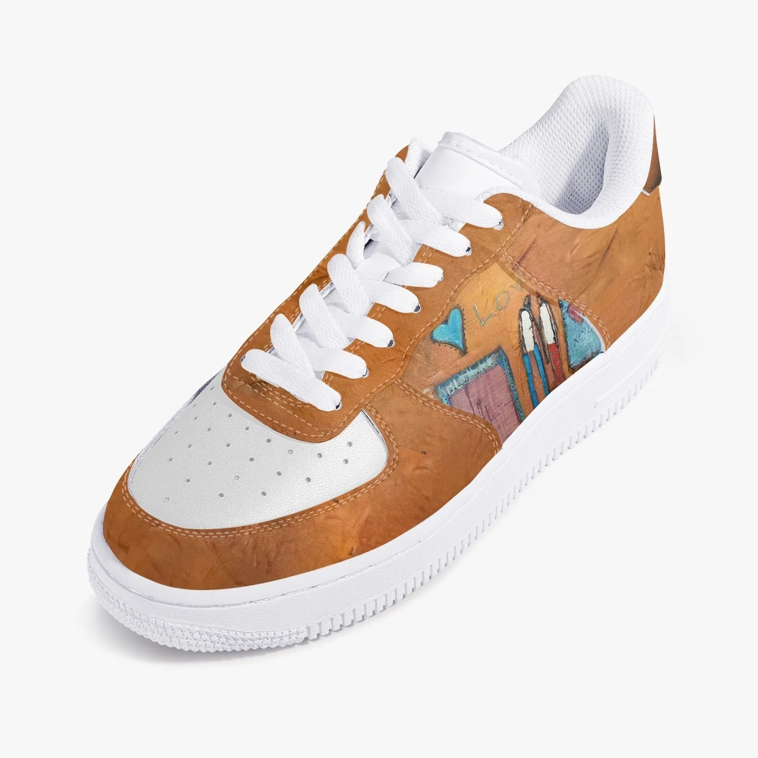 Valentines New Low-Top Leather Sports Sneakers