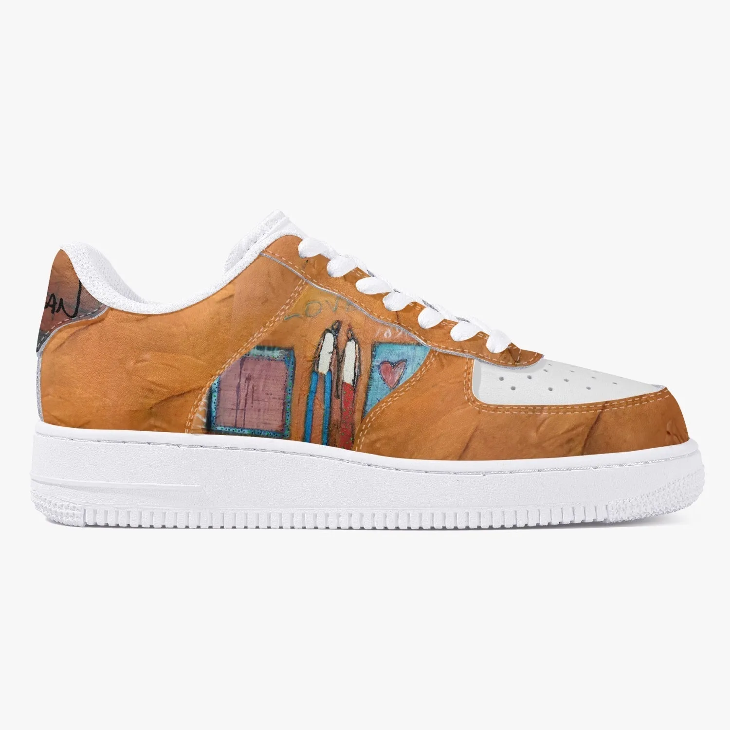 Valentines New Low-Top Leather Sports Sneakers